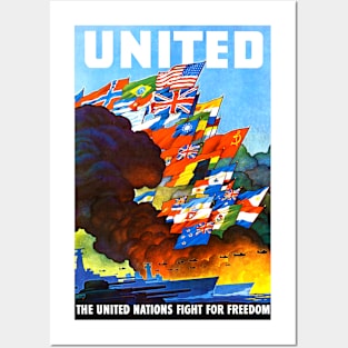 United Nations (Vintage Poster) Posters and Art